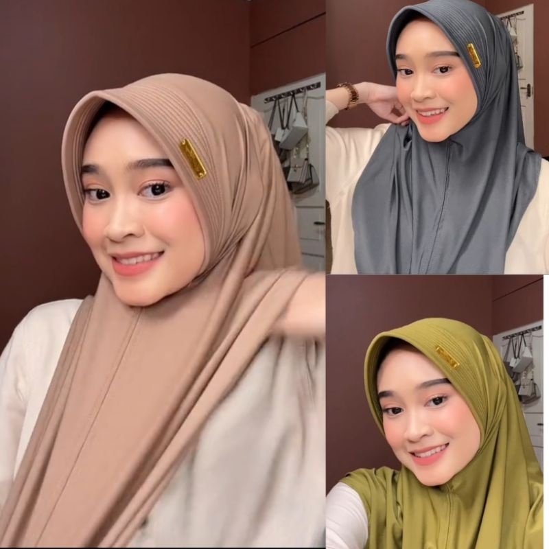Hijab hamidah  M akrilic// instan hamidah size M by istana hijab