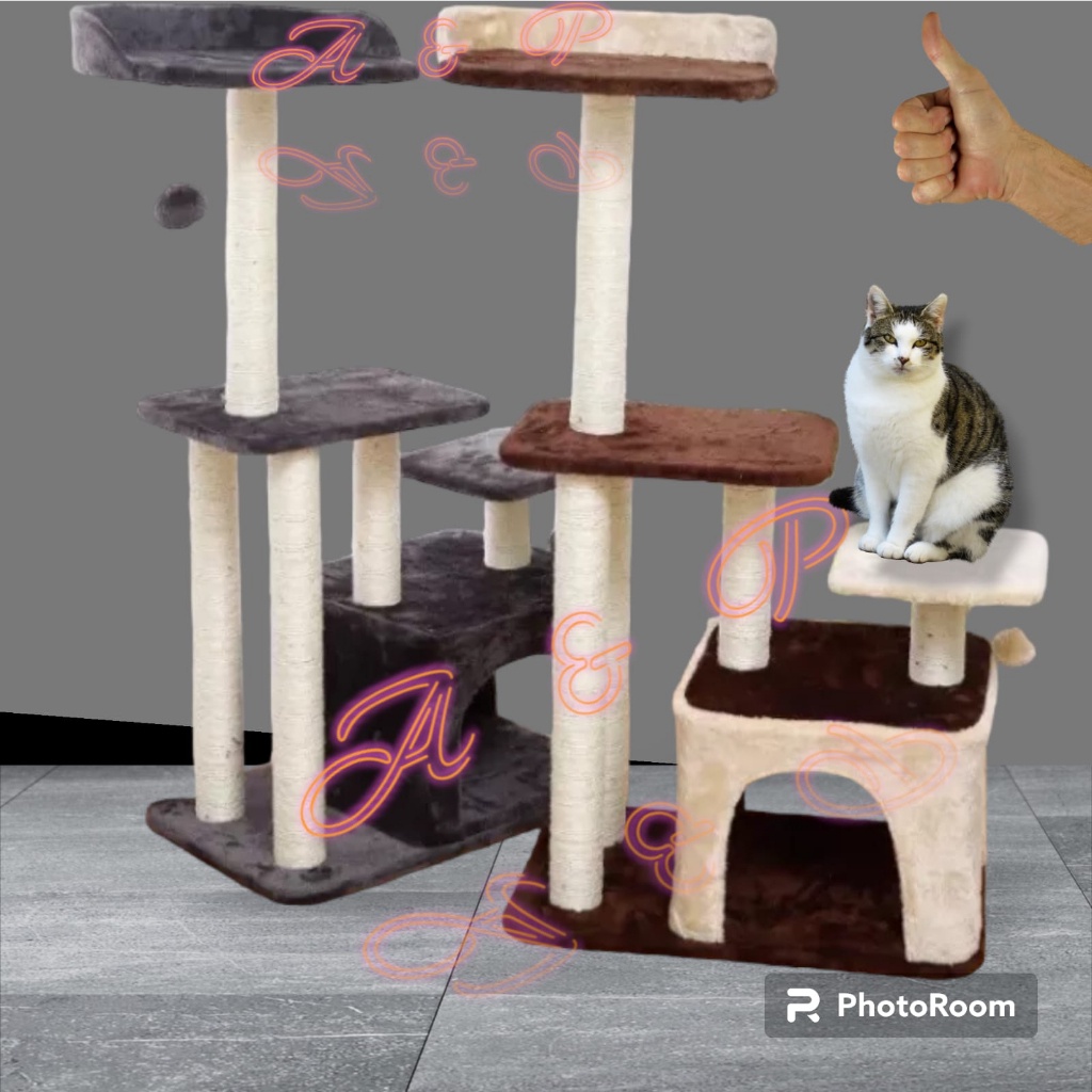 terbaru kombinasi Cat Condo, Rumah Kucing kombinasi warna  interaktif 5tiyang sopah atas rumah kucin