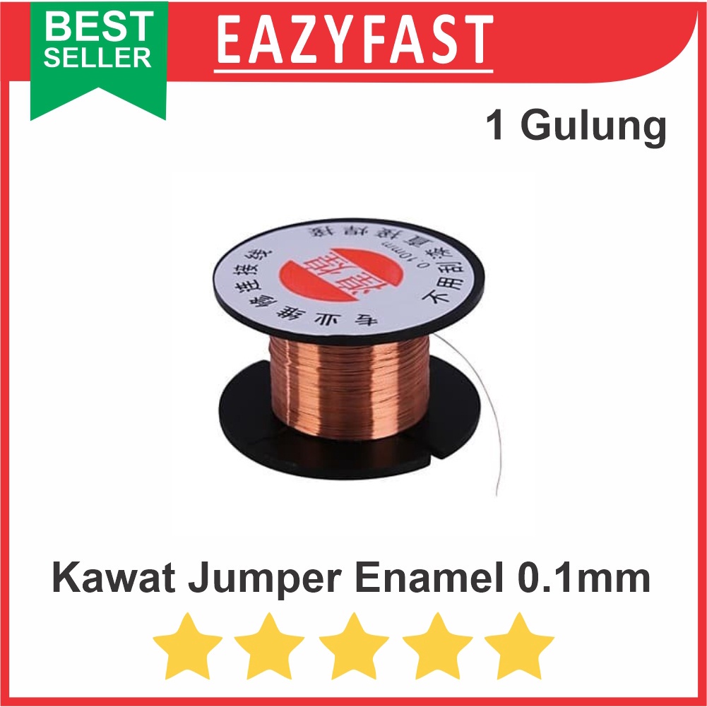 Kawat Kabel Email Jumper 0.1mm untuk HP SMD Tembaga Tipis