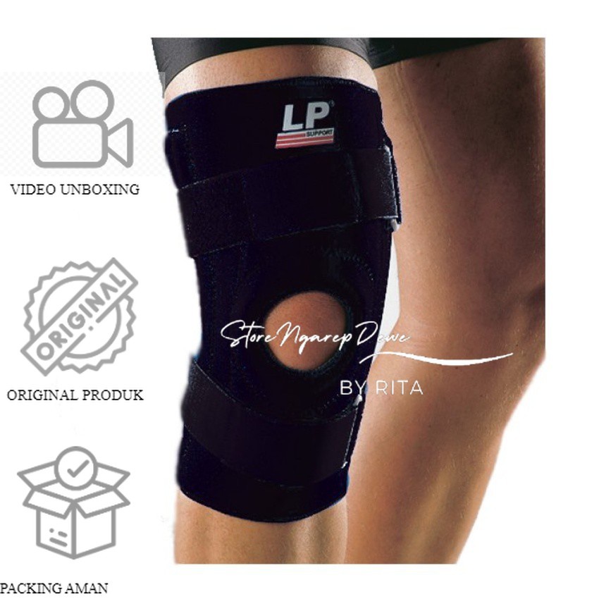LP Support Knee Stabilizer LP-709 Hitam 100% ORIGINAL lP SUPPORT