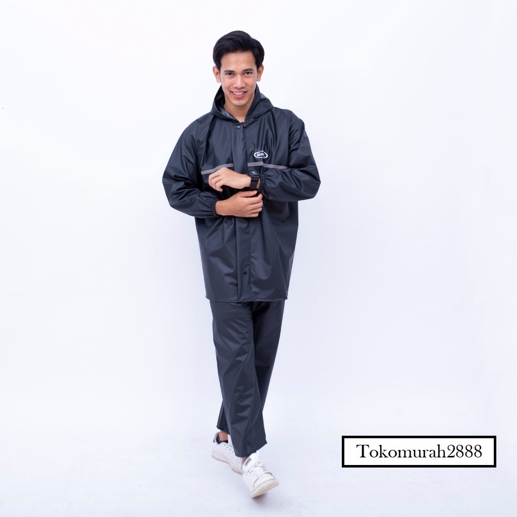 Jas Hujan HRD Tebal Setelan Pria Wanita Dewasa Anti Rembes/Jas Hujan Senwil