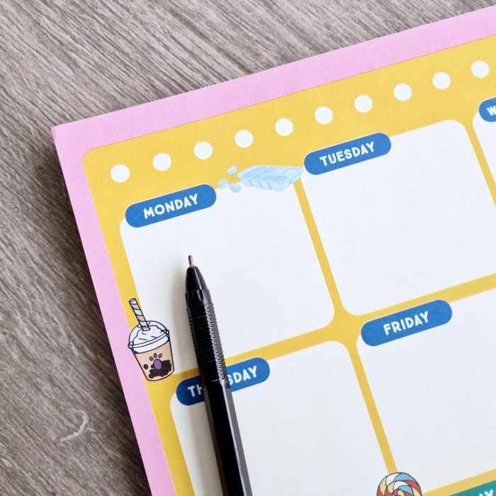 

We Bare Bears Meal Planner Notepad