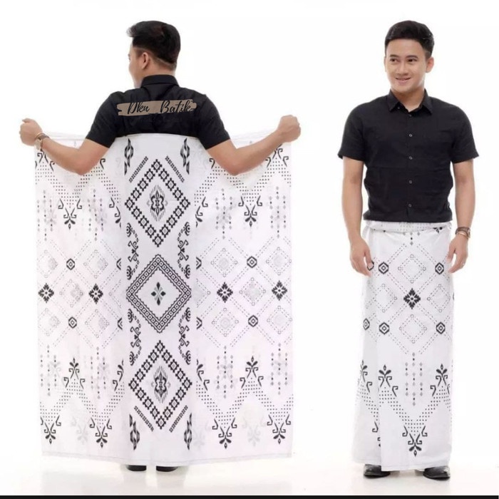 best -Sarung Palekat Batik Pekalongan Pria Dewasa Motif Ekslusif Kang Santri - BALIMUN PUTIH