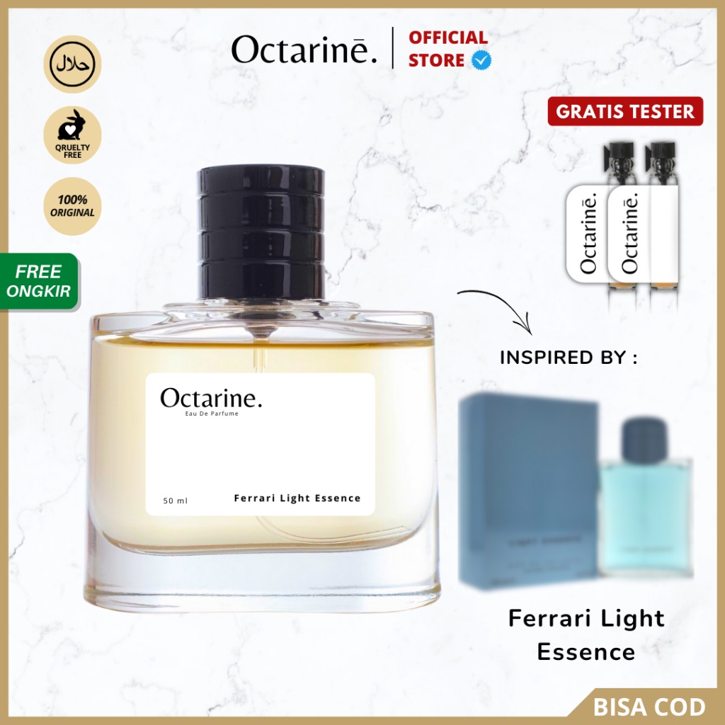 Octarine - Parfum Pria Tahan Lama Aroma Mewah Fresh Woody Inspired By Ferrari Light Essence | Farfum