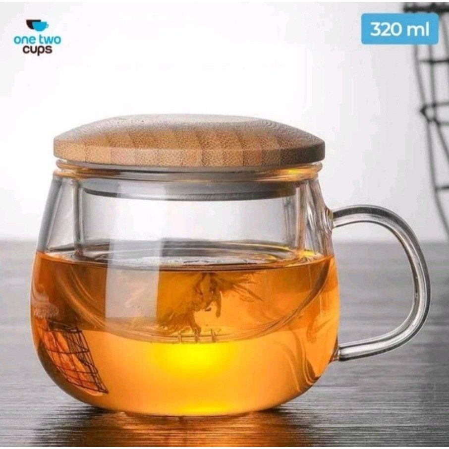 Tea Pot Infuser/Gelas Cangkir Teh Tea Cup Mug with Infuser | IFN