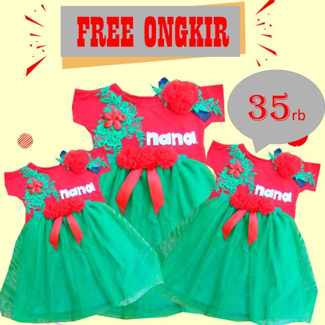 Baju Natal Anak/Kostum Natal Anak/ Seragam Natal