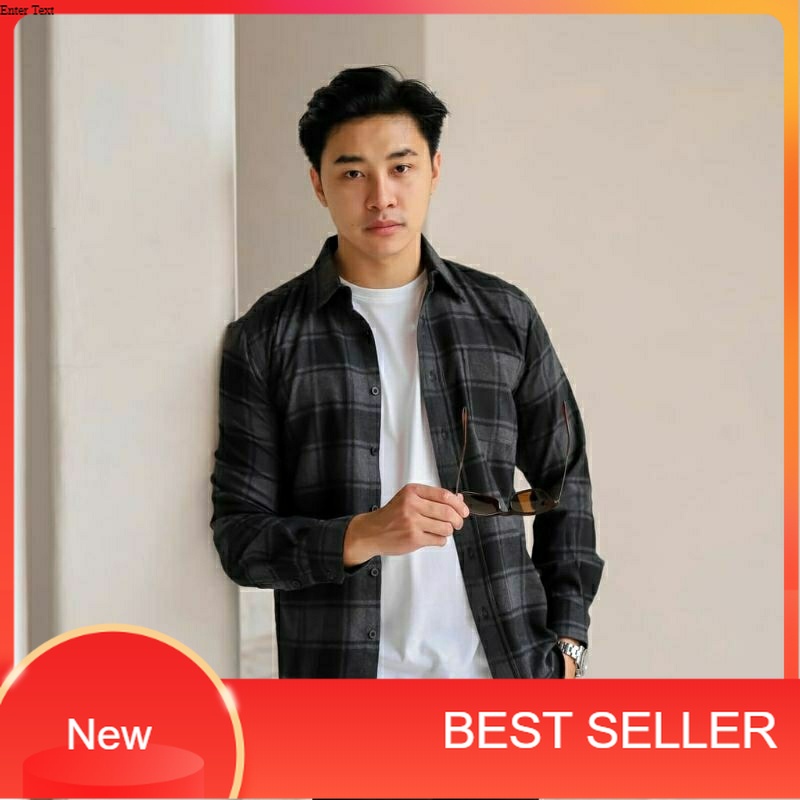 Kemeja Flanel Pria Kemeja Flanel Cowok Murah Kemeja Pria Kotak Kotak size M-XL Kemeja Casual/distro 