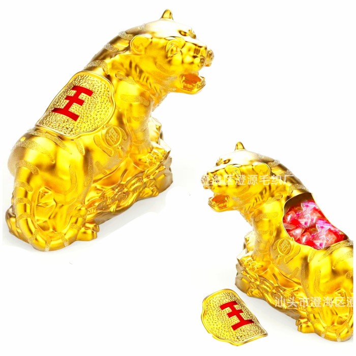 

{APF_STOREE} Tempat Permen Macan Emas Candy Box Kado Souvenir Imlek Murah