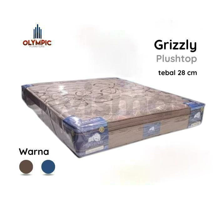 (FREE ONGKIR) Springbed Bearland by Olympic Type Grizzly Plush Top / Kasur Bearland/ Matras