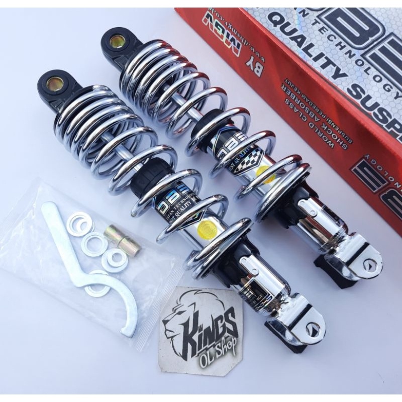 shok shockbreaker crome AEROX 155 NMAX NEW NOUVO DBS 8889 TOP UP 280 mm shockbreker non tabung KING