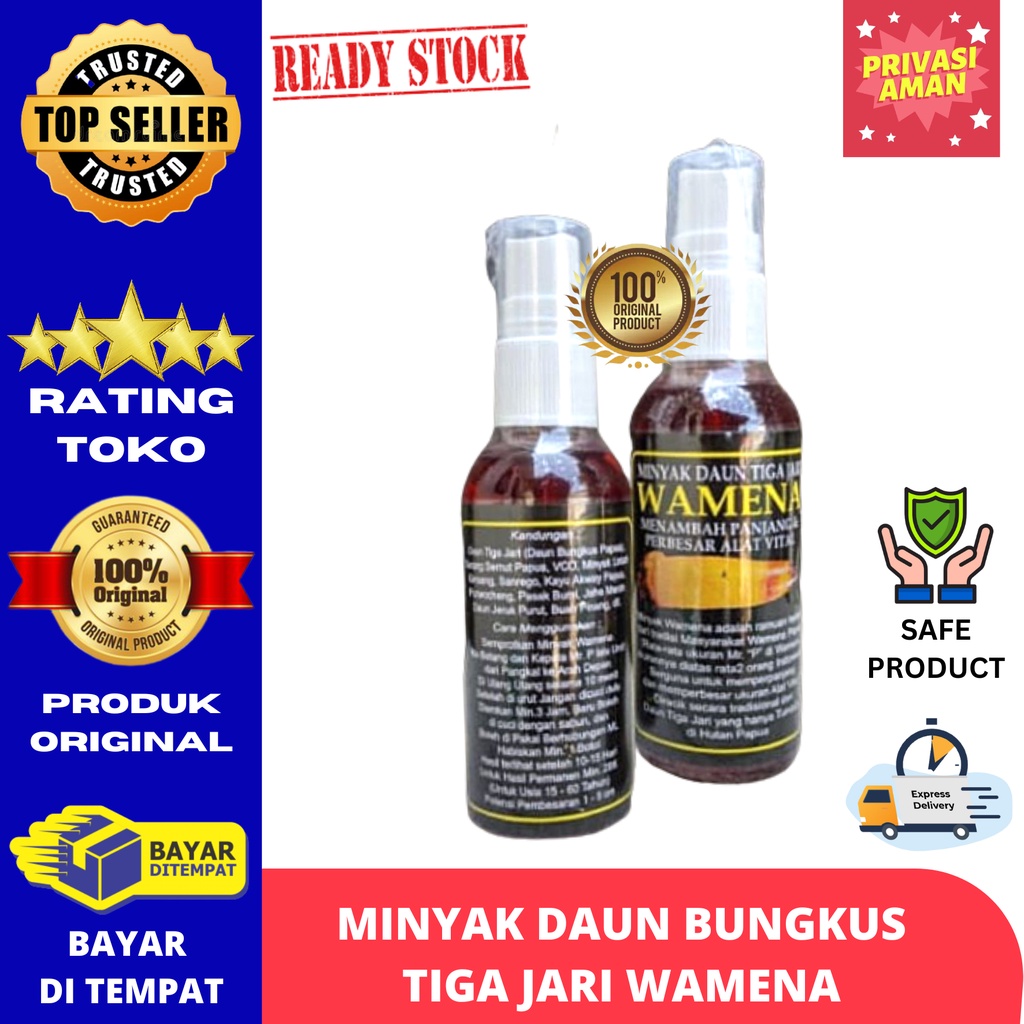 BELI 1 DAPAT 2 minyak daun tiga (3) jari WAMENA PAPUA - minyak daun bungkus WAMENA COD