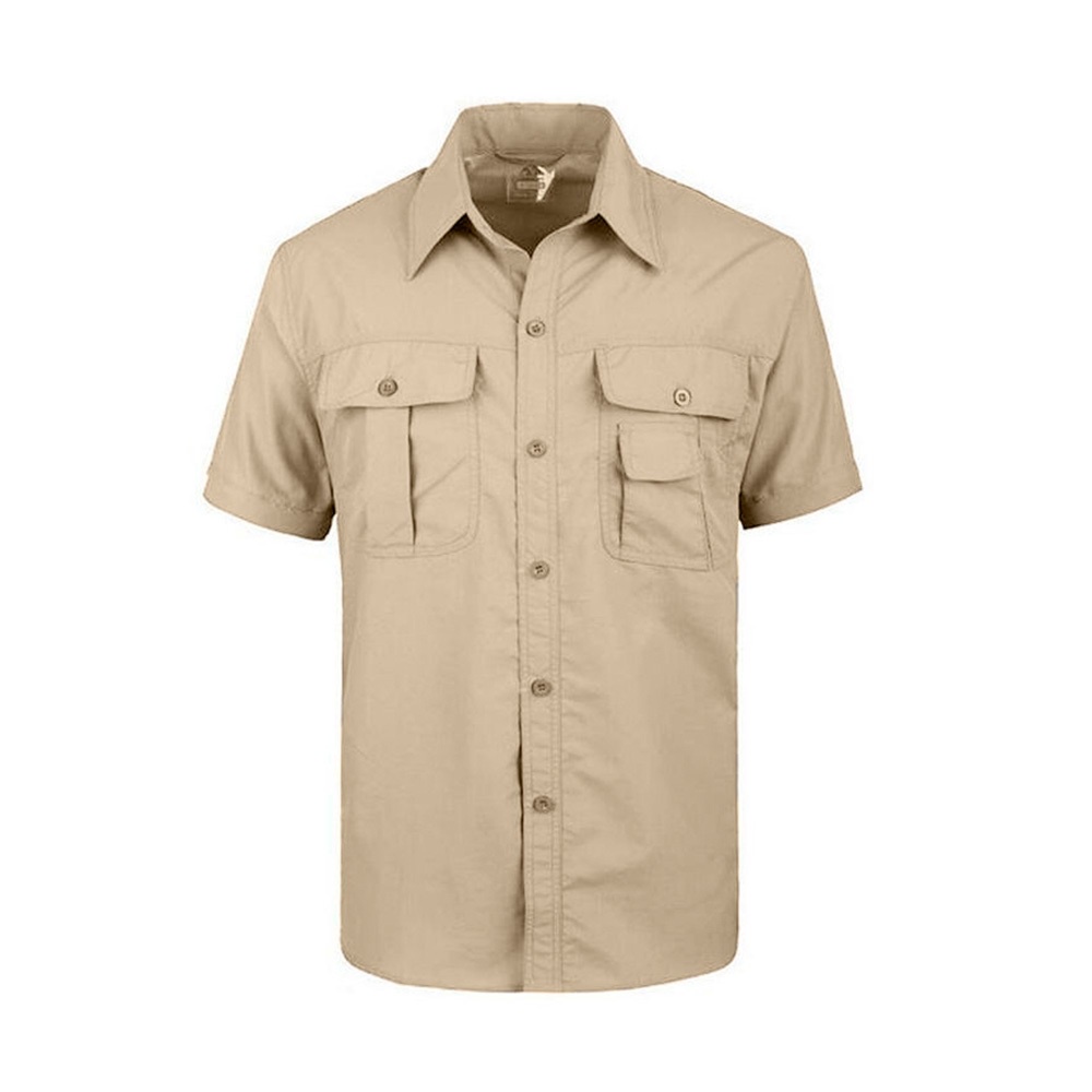 Kemeja Pria Seragam Kemeja Casual Sporhem Pria Polos Casual Formal PDL Pria Taktikal Sporhem Lengan 