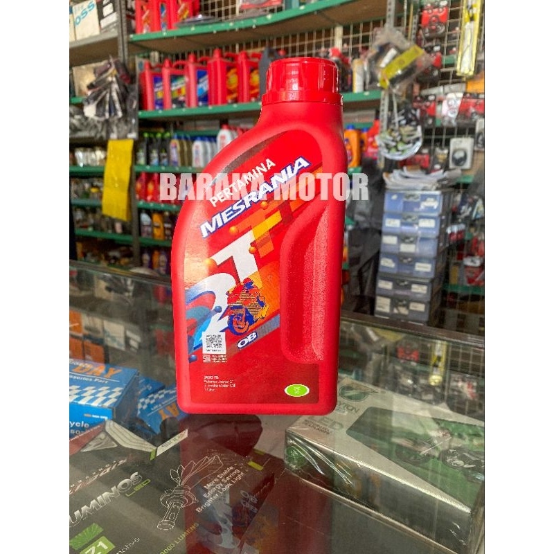 Oli Mesrania 2T OB Pertamina 1L Mesran Samping 1Liter 1 Liter JASO FB