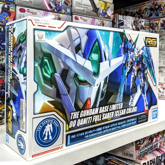RG 00 QanT Quanta Full Saber Clear Color Gundam Base Limited