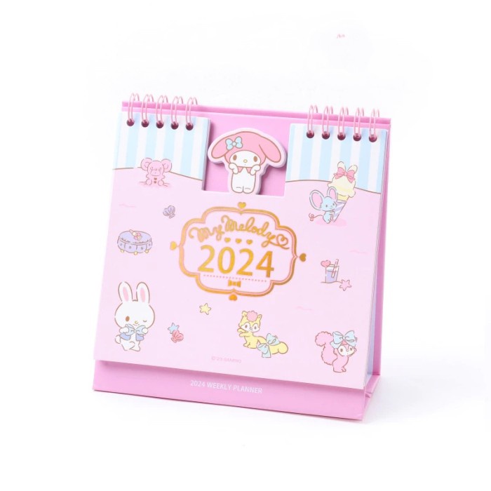 

ic| Kalender meja 2024 karakter lucu planner - pompurin 2024