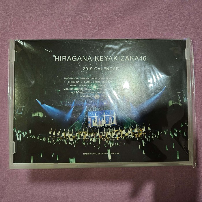 

OFFICIAL Kalender Akrilik Hiragana Keyakizaka46 2019