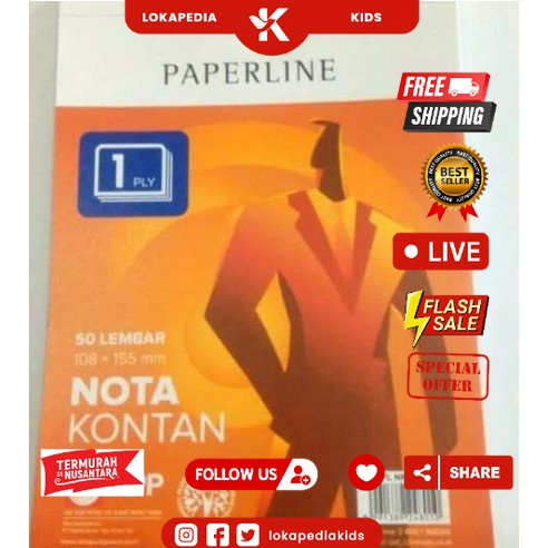 

BUKU NOTA KONTAN KECIL 1 PLY RANGKAP PAPERLINE