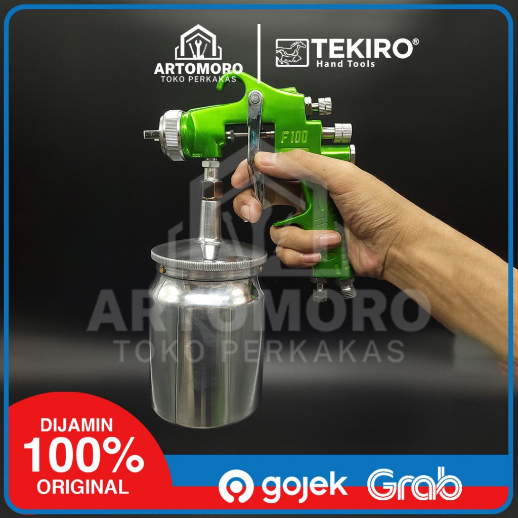 TEKIRO Spray Gun F-100 S Tabung Bawah / Semprotan Cat Tabung Bawah