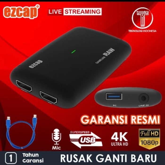 EZCAP 321 Gamelink Raw 4K HDMI Capture Game Live Streaming EZCAP321