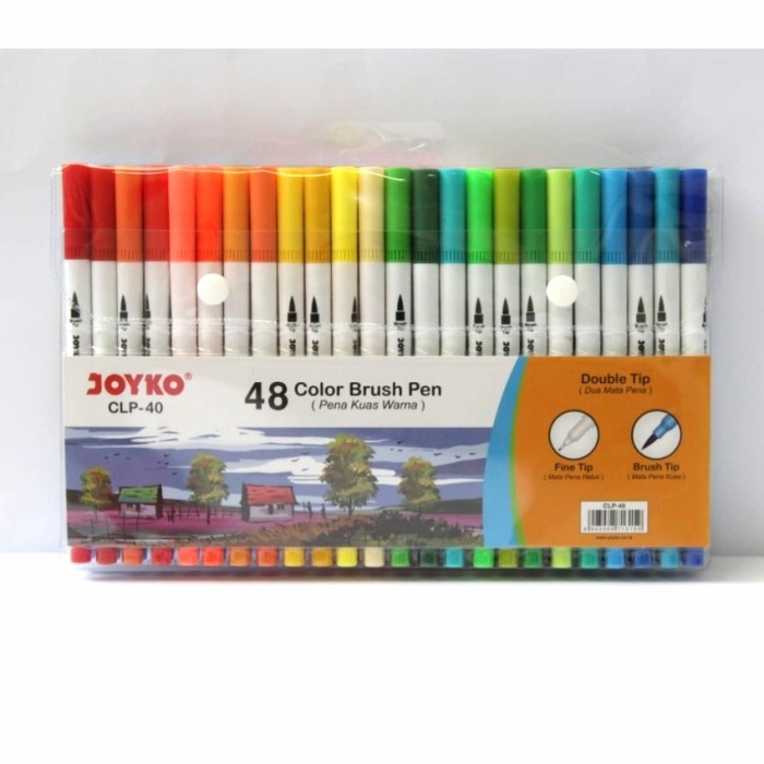 

Color Brush Pen Pena Kuas Warna JOYKO CLP-40 ( 48 warna )