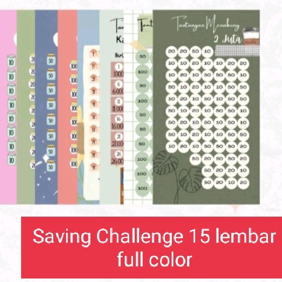 

BINDER TABUNGAN / SAVING CHALLENGE / DIARY MENABUNG / BINDER A6 SAVING