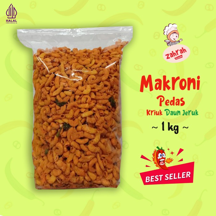 

Makroni Pedas 1 Kg - Gurih Kriuk / Camilan Instant