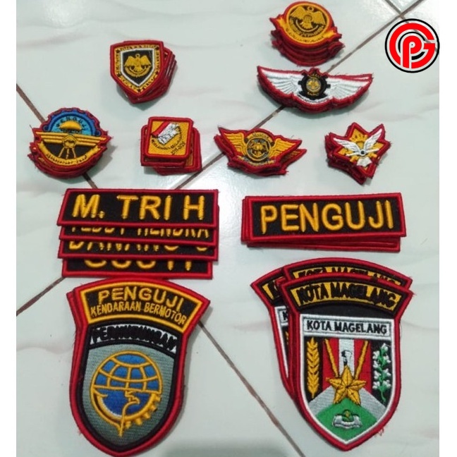 Best Seller Bordir Timbul Penguji / Bordir Logo Timbul Penguji / Logo Bordir TImbul Penguji / Logo T