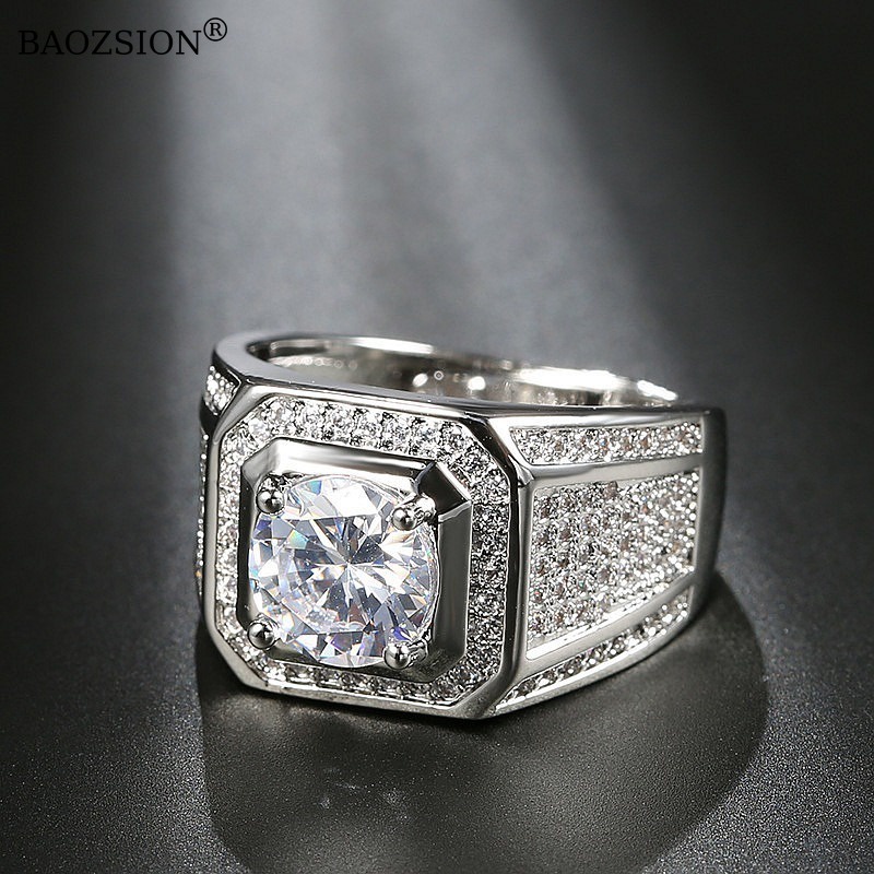 super deal termasuk sertifikat gra cincin perak 925 moissanite pria warna d