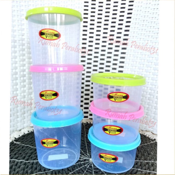 [6pcs] Toples Bumbu Motif Bulat / Toples Serbaguna / Toples kecil/ Toples sambal