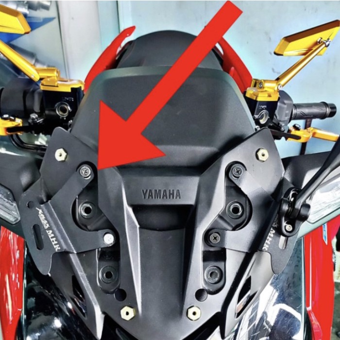 Breket Serpo Spion Yamaha XMAX 2023 Bracket Spion XMAX New Connected