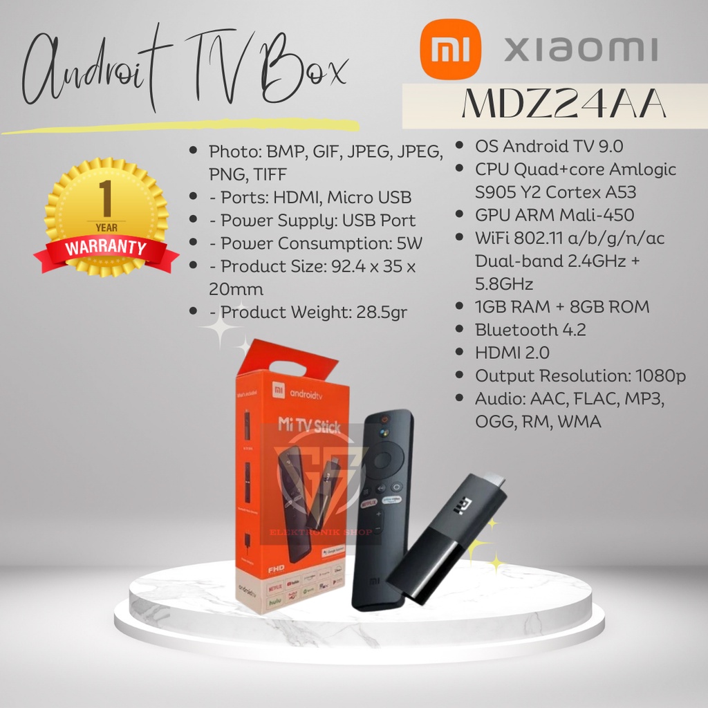 Android TV Box Xiaomi  Stick MDZ-24-AA Android 9.0