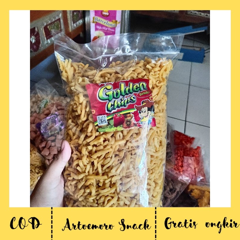 

AS Golden chip Snack jadul Potato Chip jumbo 950gram