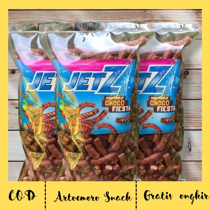 

Snack JetZ stik coklat Choco Fiesta jajan brand 200 gram