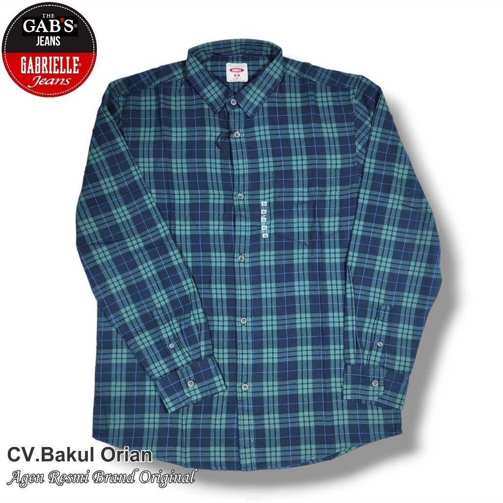 Kemeja Flanel Pria Baju Cowok Gab's Gabrielle Regular - LB03029SV ALF