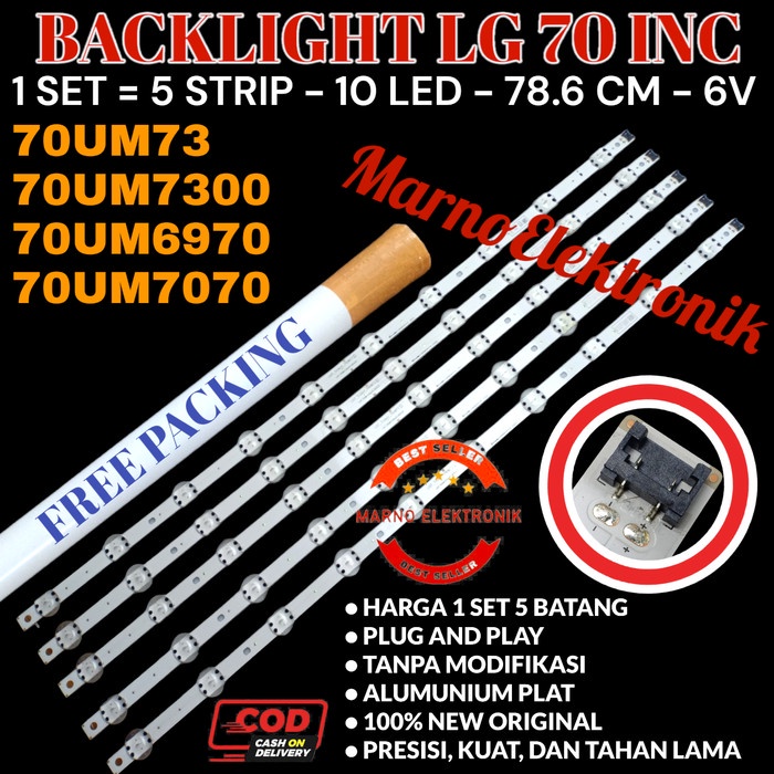 PART BACKLIGHT TV LG 70 INC 70UM 70UM73 70UM7300 70UM6970 70UM7070 LAMPU BL