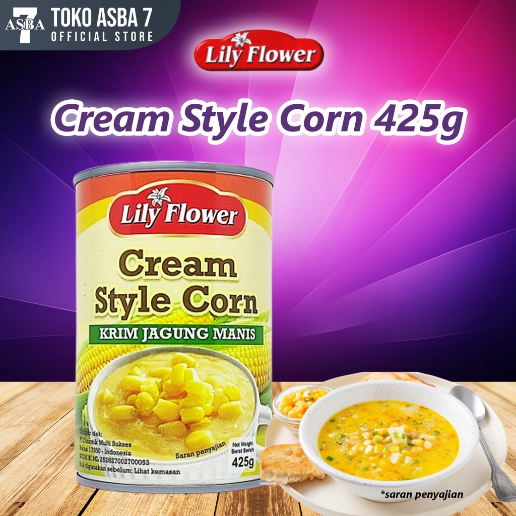 

LILY FLOWER CREAM STYLE CORN 425 GR