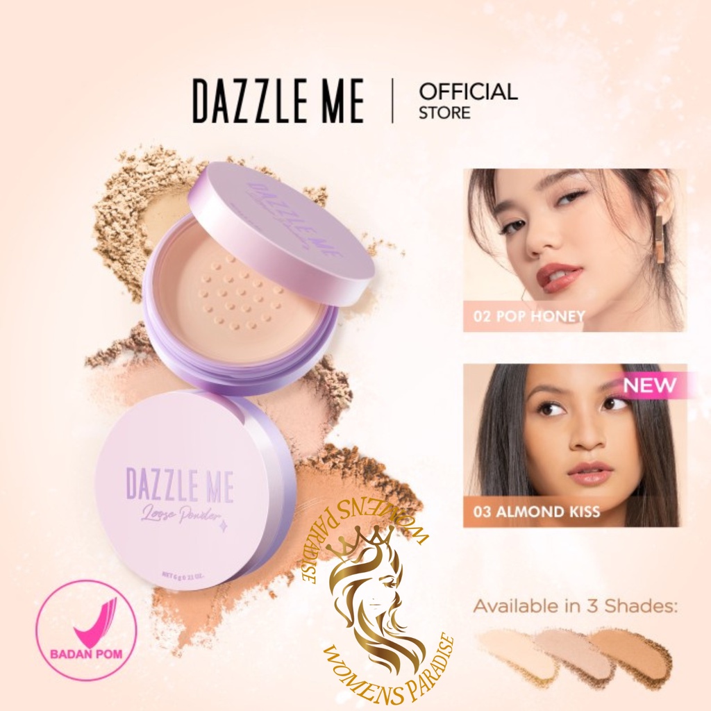 ❤️SB❤️ DAZZLE ME Always Setting Loose Powder BPOM | Soft Smooth Long Lasting Bedak Tabur