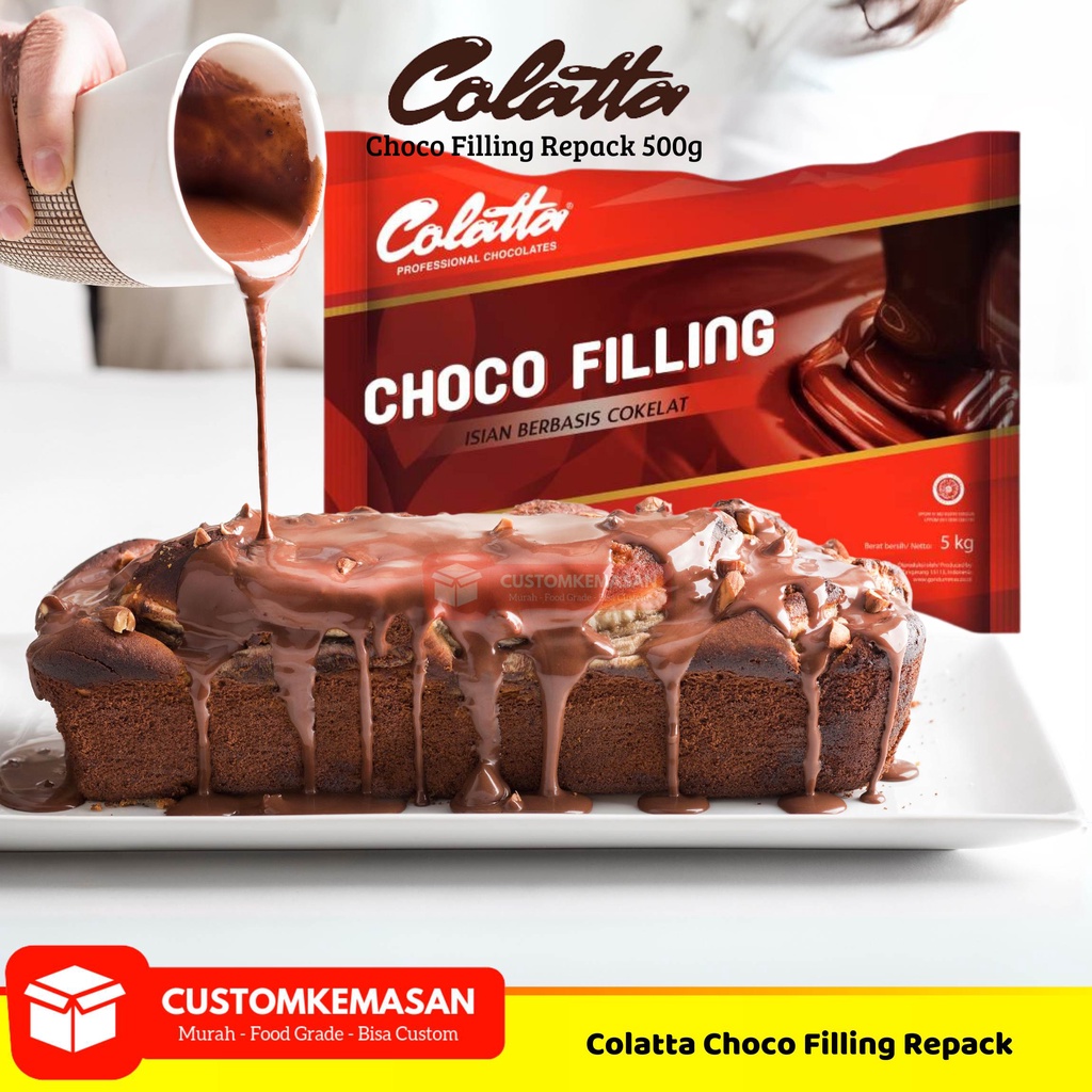 

Colatta Choco Filling Repack 500g/ Filling Coklat / Coklat Collata / Choco Filling Colatta / Coklat