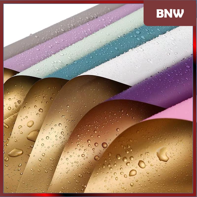 

BNW - FL7 GOLD 5Lembar-Kertas Bunga Buket Dua Warna Gold/Kertas Buket Bunga Florist Cellophane Bi Color Gold - GROSIR