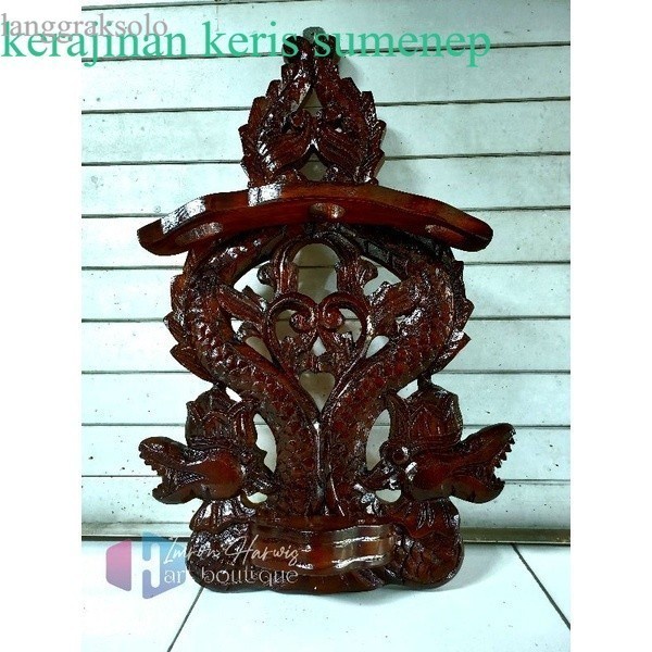 

Blawong k eris tempel dinding ukir naga lobang3 80 antik