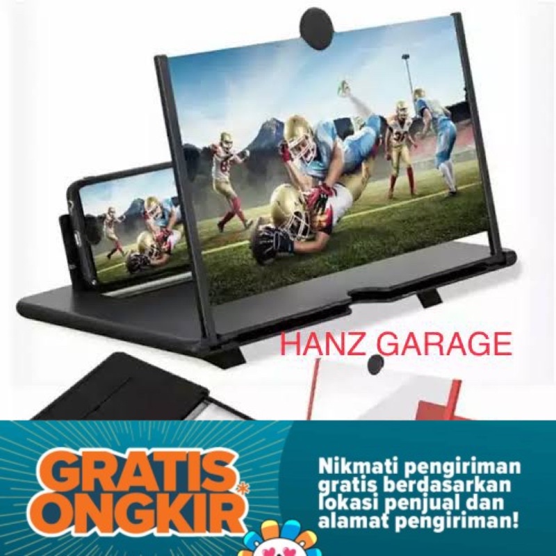 GRATIS ONGKIR Kaca Pembesar Layar F3 Smartphone 3D HD Handphone Stand HP Murah layar proyektor layar