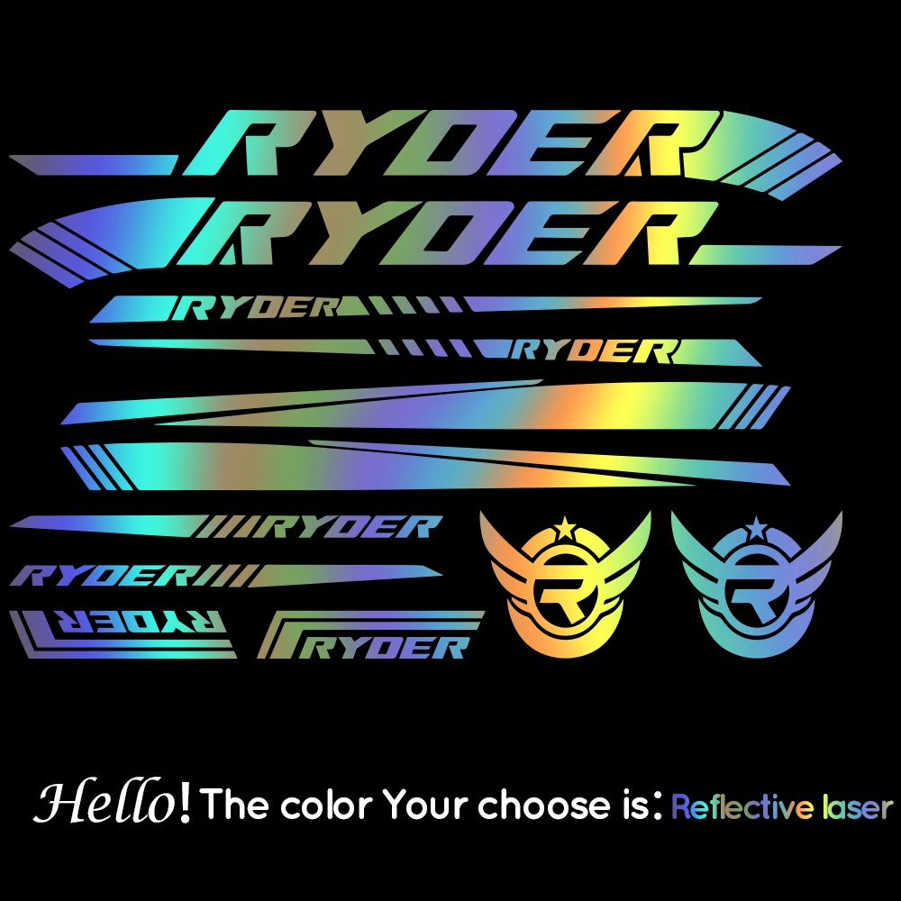 

Ryder Bike Decals DIY Frame Stickers Bicycle Stickers decal sticker bicycle frame decals stickers graphic set