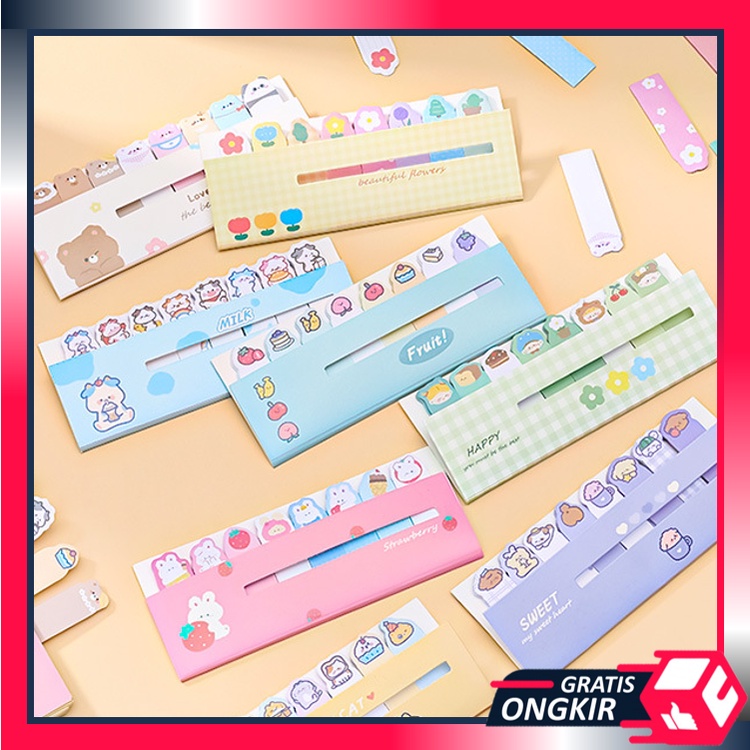 

Gratis Ongkir - S6155 Pembatas atau Penanda Buku / Sticky Notes Mini 8 in 1 / Memo Sticky Motif Karakter / Penanda Buku Stationery Memo Pad