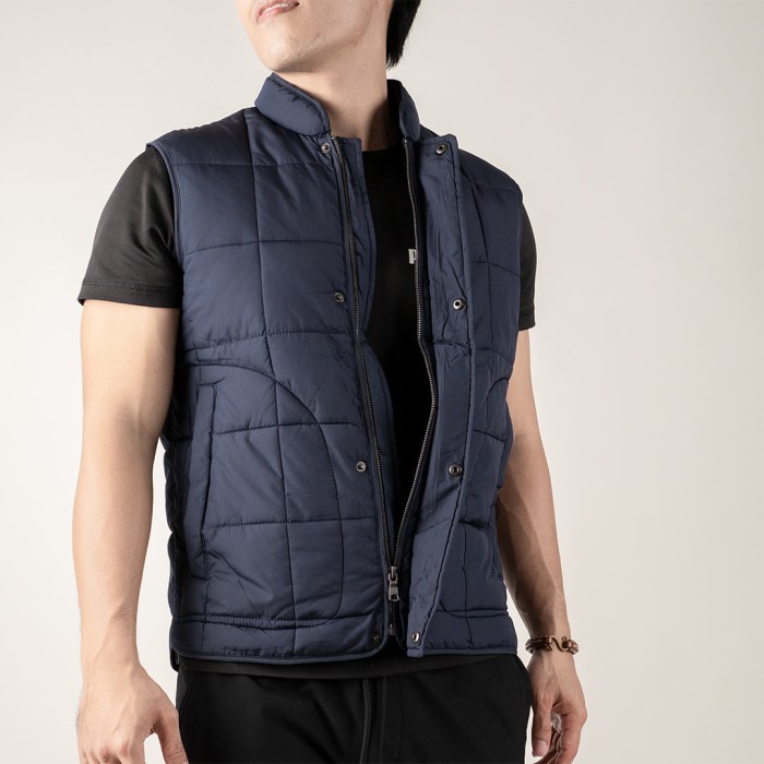 ✨BISA COD✨ -ROMPI PRIA BANANA REPUBLIC PADDED NAVY  - XS Vest Trendy Rompi Fashion Rompi Terlaris Pr