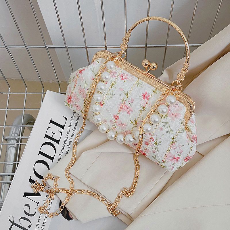 Retro clip mouth bag cheongsam bag for women