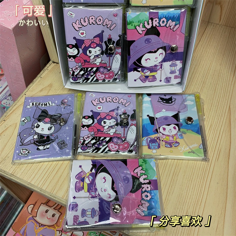 

(Instan） free pulpen buku notes kecil sanrio cinnamoroll kuromi melody / Notebook sanrio set pulpen