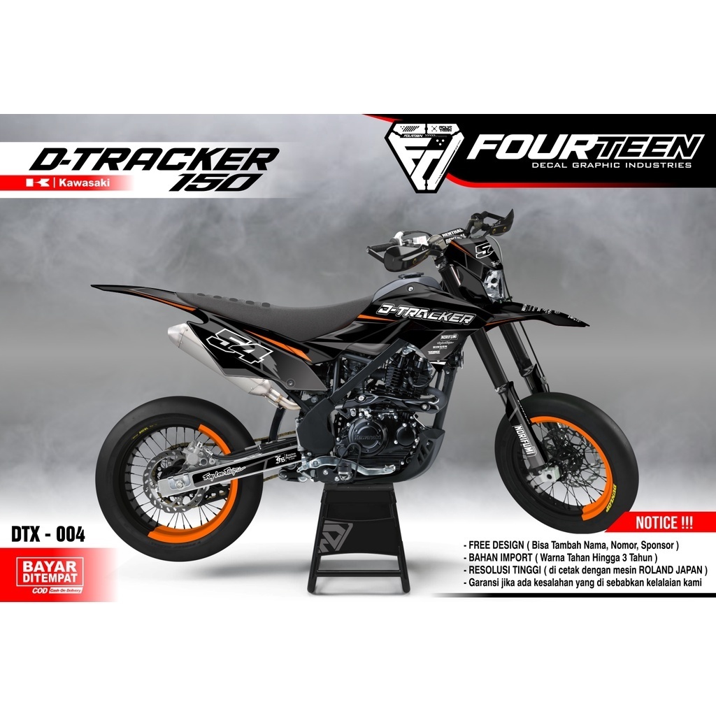 DECAL DTRACKER 150 - stiker dekal dtracker full body custom DTX-004