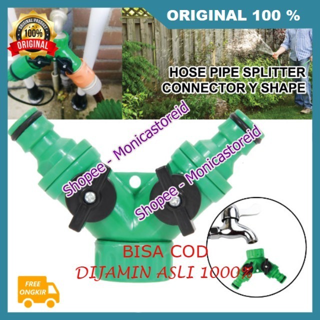 BELI 1 GRATIS 1 Konektor Kran 2 Cabang Multifungsi Sambungan Keran Air 2 Cabang Konektor Keran Air M