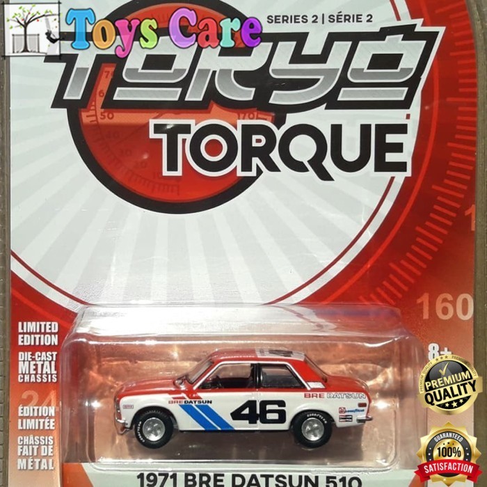 GREENLIGHT TOKYO TORQUE series 2 1971 BRE DATSUN 510 MERAH - FAIRLADY BLUEBIRD 240Z RALLY JDM DIECAS