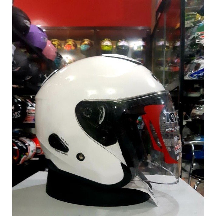 KYT Kyoto R Solid White / Kyoto R Putih Original kyt